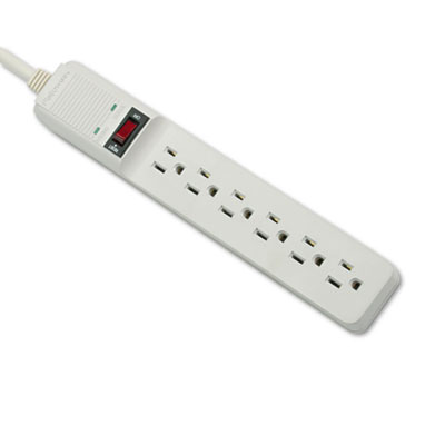 Fellowes Basic Home/Office
Surge Protector, 6 Outlets,
15ft Cord