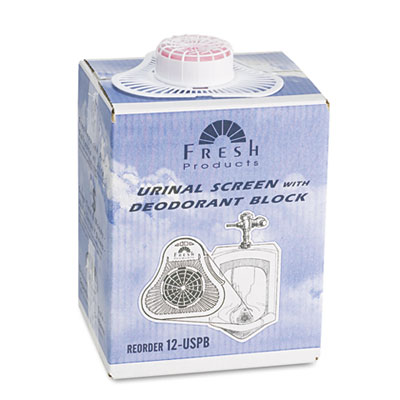 Fresh Products Para Urinal Screen w/Deodorizer Block,