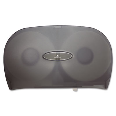 Georgia Pacific Professional
Jumbo Jr. Two-Roll Bathroom
Tissue Dispenser, 20 x 5 3/5
x 12 1/4, Smoke