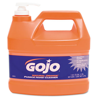 GOJO Natural Orange Pumice Hand Cleaner, Orange Citrus,