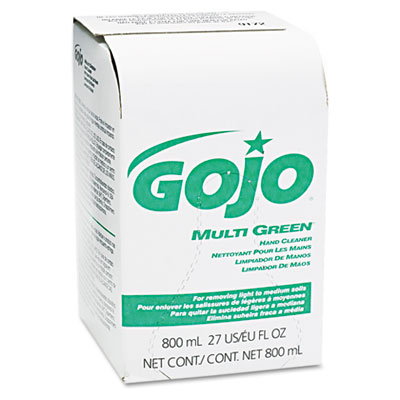 GOJO MULTI GREEN Hand Cleaner
800-ml Bag-in-Box Dispenser
Refill