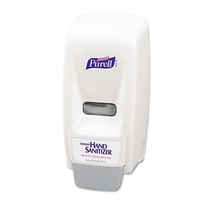 PURELL Bag-In-Box Hand
Sanitizer Dispenser, 800ml,
5-5/8w x 5-1/8d x 11h, White