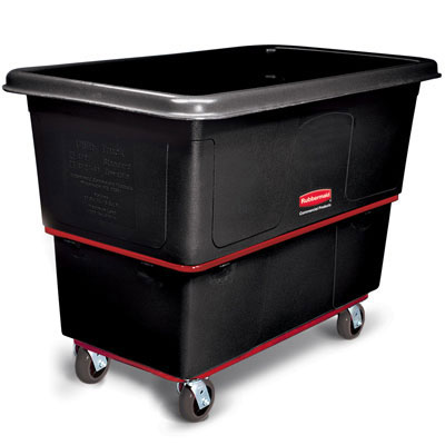 Rubbermaid Commercial
Heavy-Duty Utility Truck,
Rectangular, 1200-lb. Cap.,
Black