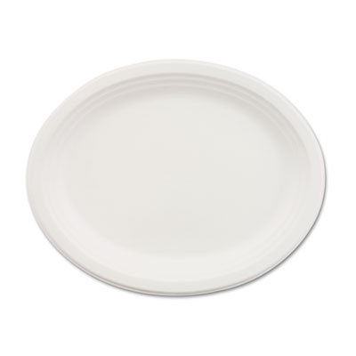Chinet Paper Dinnerware, Oval Platter, 9-3/4 x 12-1/2, White