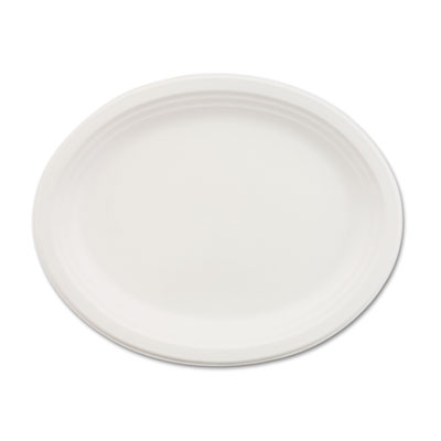 Chinet Paper Dinnerware, Oval
Platter, 9-3/4 x 12-1/2, White