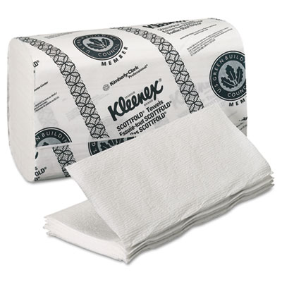 KIMBERLY-CLARK PROFESSIONAL*
KLEENEX SCOTTFOLD Paper
Towels, 8 1/10 x 12 2/5, White