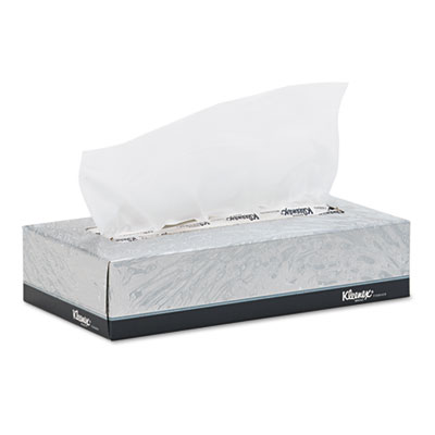 KIMBERLY-CLARK PROFESSIONAL* KLEENEX White Facial Tissue,