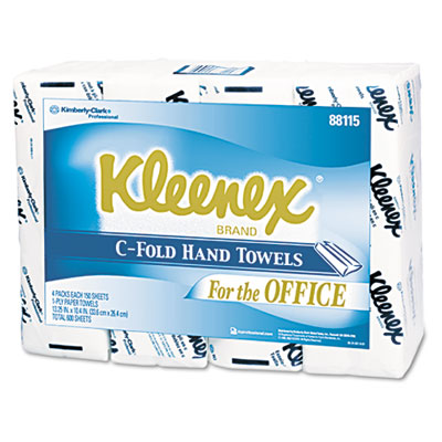 KIMBERLY-CLARK PROFESSIONAL*
KLEENEX C-Fold Paper Towels,
10 1/8 x 13 3/20, White