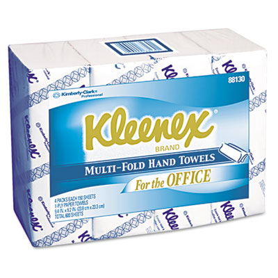 KIMBERLY-CLARK PROFESSIONAL*
KLEENEX Multifold Paper
Towels, 9 1/5 x 9 2/5, White