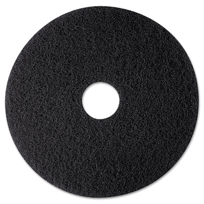 3M High Productivity Floor Pad 7300, 12&quot;, Black