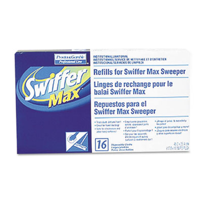 Swiffer Max Refill Cloths, 17-3/4 x 10, White
