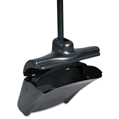 Rubbermaid Commercial Lobby
Pro Dust Pan w/Cover, 12
1/2&quot;W, Plastic Pan/Metal
Handle, Black