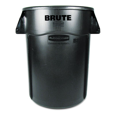 Rubbermaid Commercial Brute
Vented Trash Receptacle,
Round, 44 gal, Black