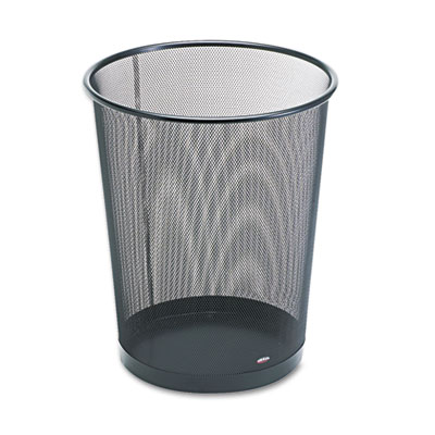 Rolodex Wastebasket, Round, Wire Mesh, 11 1/2 dia x 14