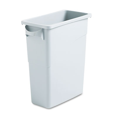 Rubbermaid Commercial SlimJim Waste Container, Handles,
