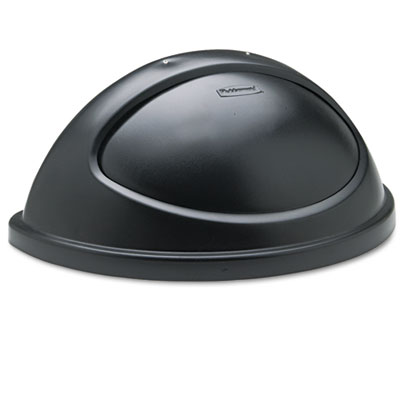 Rubbermaid Commercial
Untouchable Plastic
Half-Round Lid, 21 3/8 x 12
3/8 x 9 1/8, Black