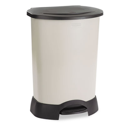 Rubbermaid Commercial Step-On Container, Oval,