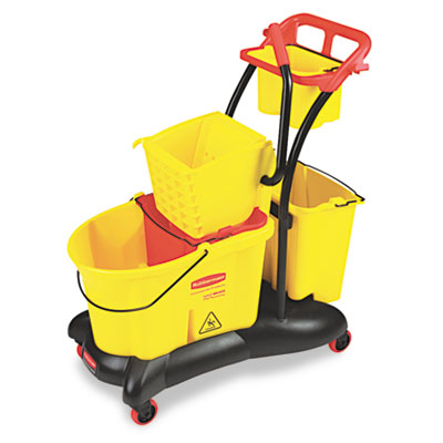 Rubbermaid Commercial
WaveBrake 35-Quart Mopping
Trolley Side Press, Yellow