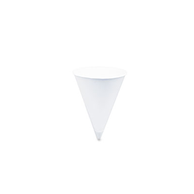 SOLO Cup Company Cone Water
Cups, Cold, Paper, 4 oz, White