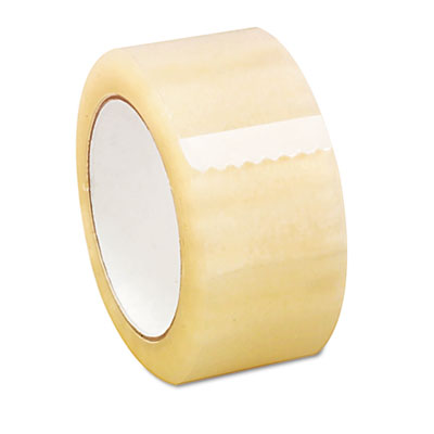 Universal Box Sealing Tape,
2&quot; x 110 yards, 3&quot; Core,
Clear, 6/Box