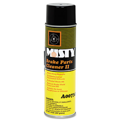 Misty Brake &amp; Parts Cleaner
II, Nonchlorinated, Fast Dry,
14 oz. Aerosol