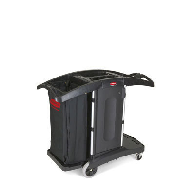 Rubbermaid Commercial Compact
Folding Housekeeping Cart,
22w x 51 3/4d x 44h, Black