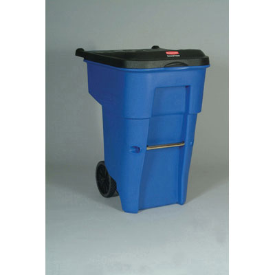 Rubbermaid Commercial Brute
Rollout Container, Square,
Plastic, 65 gal, Blue