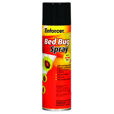 Enforcer Bed Bug Spray, 14 oz Aerosol, For Bed Bugs/Dust