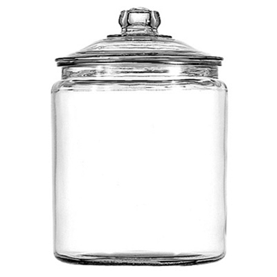 Anchor Heritage Hill Glass Jar with Lid, 1 Gallon,