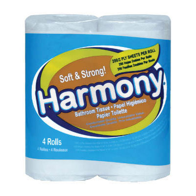 Atlas Paper Mills Harmony
Toilet Tissue, 2-Ply, White,
76 Sheets/Roll