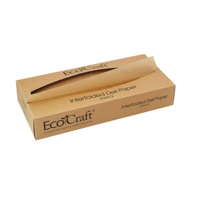 Bagcraft Papercon EcoCraft Interfolded Soy Wax Deli