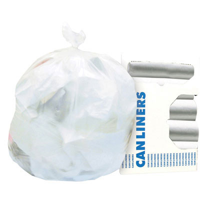 Boardwalk High-Density Can
Liners, 20 x 22, 7-Gallon, 6
Micron Equivalent, Clear,
50/Roll