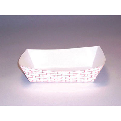 Boardwalk Paper Food Baskets,
2.5lb Capacity, Red/White