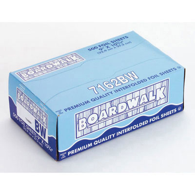 Boardwalk Pop-Up Aluminum
Foil Wrap Sheets, 12 x 10
3/4, Silver, 500/Carton