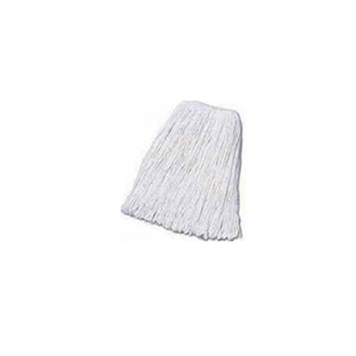 Boardwalk Banded Cotton Mop Heads, Cut-End, 20-oz, White