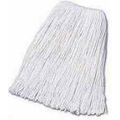 Boardwalk Mop Head, Cotton, Cut-End, White, 4-Ply, 32 Oz.