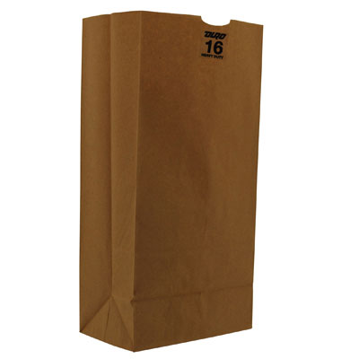 General 16# Paper Bag,
Heavy-Duty, Brown Kraft,
7-3/4 x 4-13/16 x 16,
500-Bundle