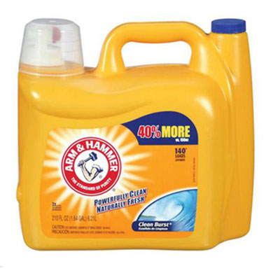 Arm &amp; Hammer Dual HE
Clean-Burst Liquid Laundry
Detergent, 210oz Bottle