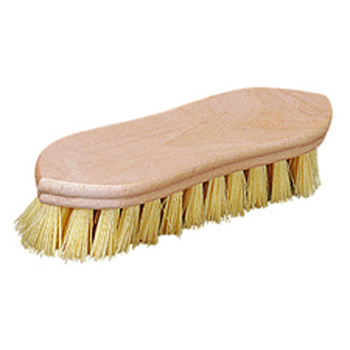 BRUSH HAND SCRUB 9 IN POINTED END WHI