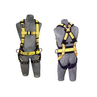 DBI-SALA Full-Body Harness,
Tongue Buckles, Side/Back
D-Rings, Large, 420lb Capacity