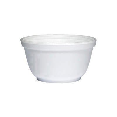 Dart Foam Bowls, 10 Ounces,
White, Round