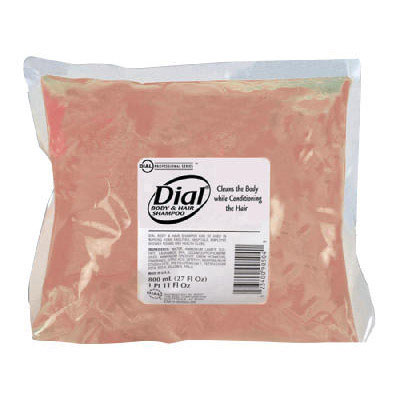 Dial Body &amp; Hair Shampoo, Peach Scent, Clear Amber, 800