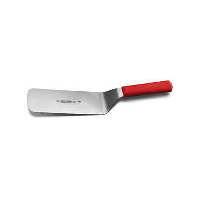 Dexter Cake Turner, 8 x 3
in., Sani-Safe, High-Carbon
Steel with Red Handle, 1/Each