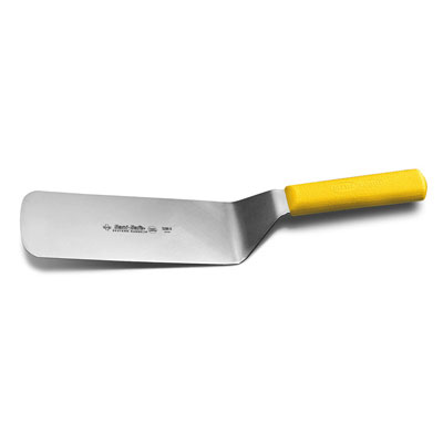 Dexter Cake Turner, 8 x 3
in., Sani-Safe, High-Carbon
Steel w/Yellow Handle, 1/Each