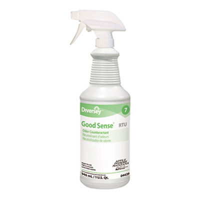 Diversey Good Sense RTU
Liquid Odor Counteractant,
Apple Scent, 32 oz Spray
Bottle