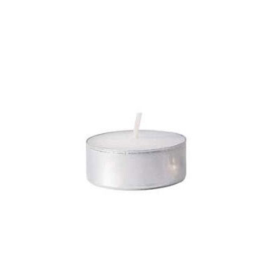 Fancy Heat Tealight Candle, White, 5 Hour Burn, 50 per