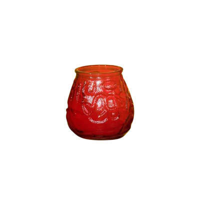 Fancy Heat Victorian Filled Candle, Red, 60 Hour Burn,