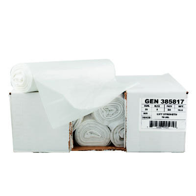 GEN Waste Can Liners, 2mil, 38w x 38d x 58h, Black