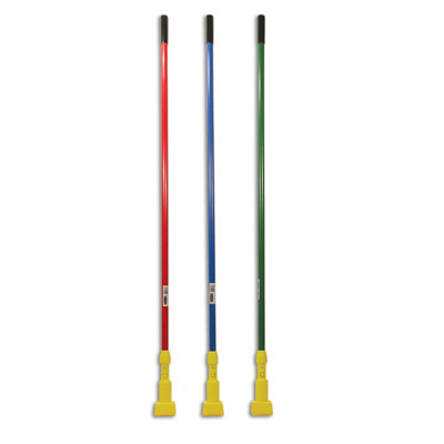 Rubbermaid Commercial Gripper
Fiberglass Mop Handle, 60&quot;,
Blue/Yellow