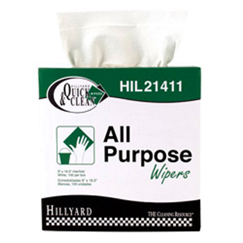 Hillyard Wiper All Purpose White 100Bx 4/CS